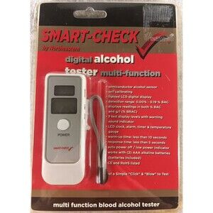 Smart Check by Northeastern Digital Alcohol Tester Multi-Function NEW SEALED